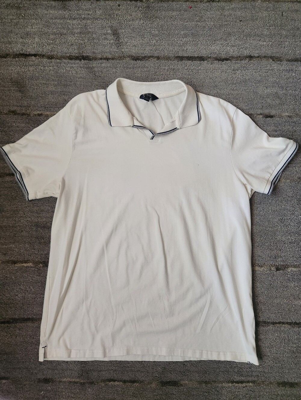 Classic Men's Polo Shirt - White with Contrast Trim